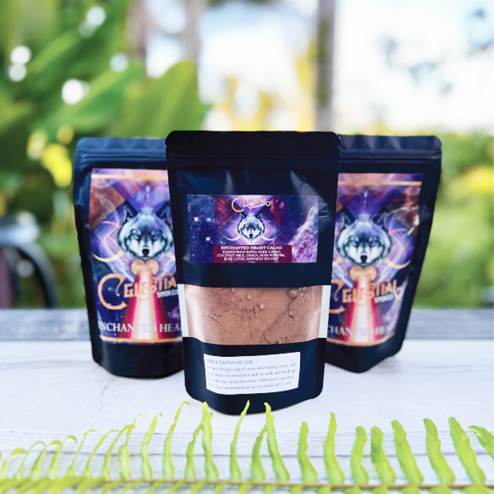 Celestial Sacraments Enchanted Heart Wolf Cacao
