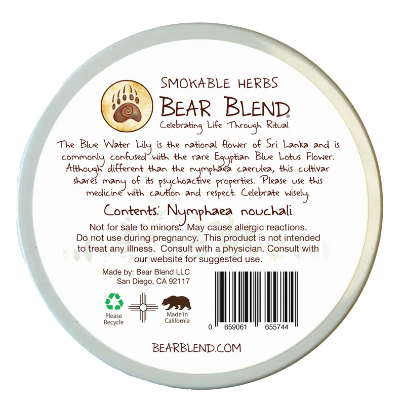 Bear Blend - Blue Water Lily - Smokeable Herbs