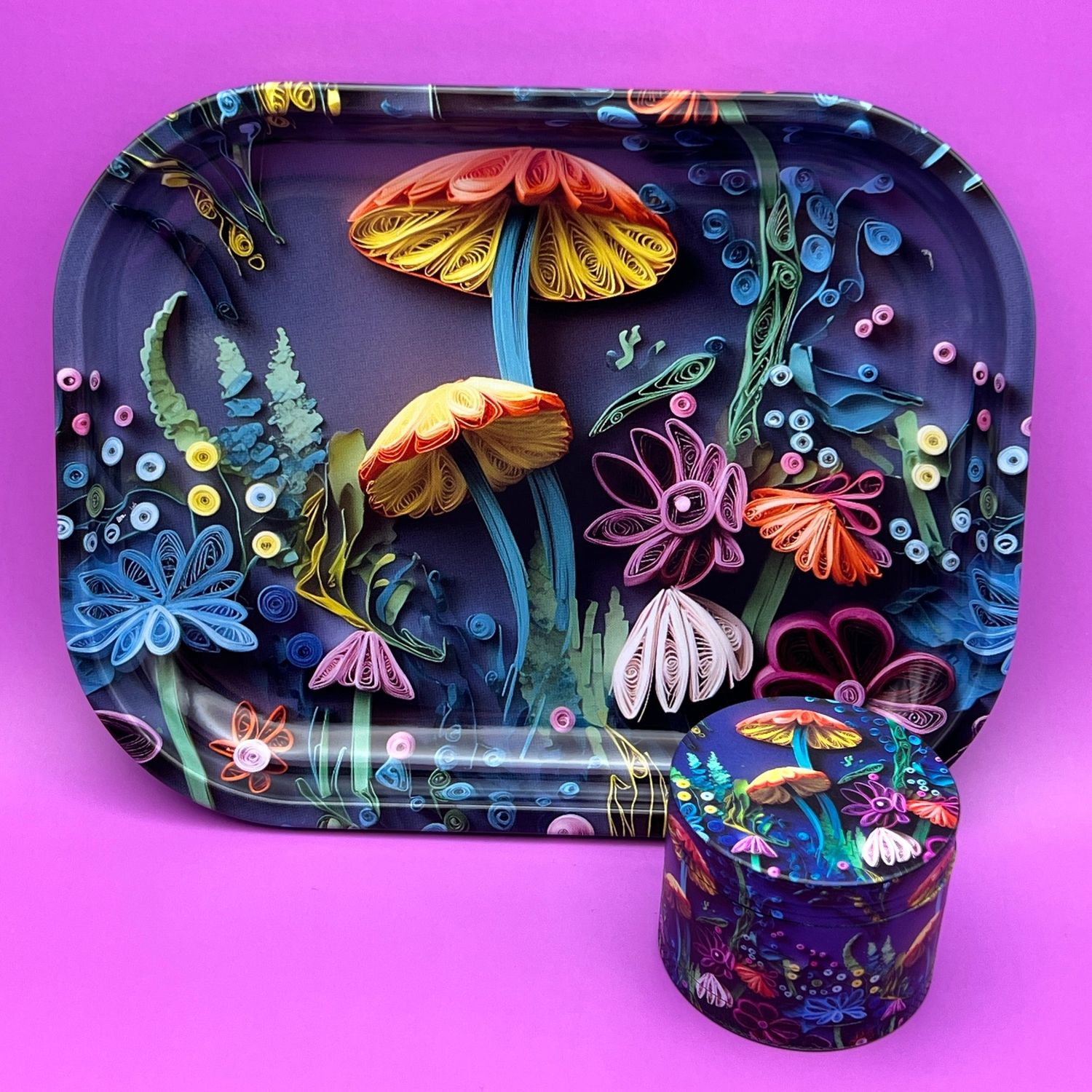 High Dreams Rolling Trays, Attribute: 3D Floral