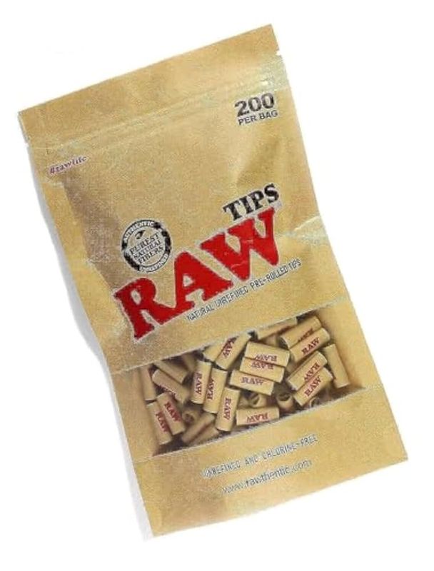 Raw Filter Tips - Natural Unbleached - 10 for 1$