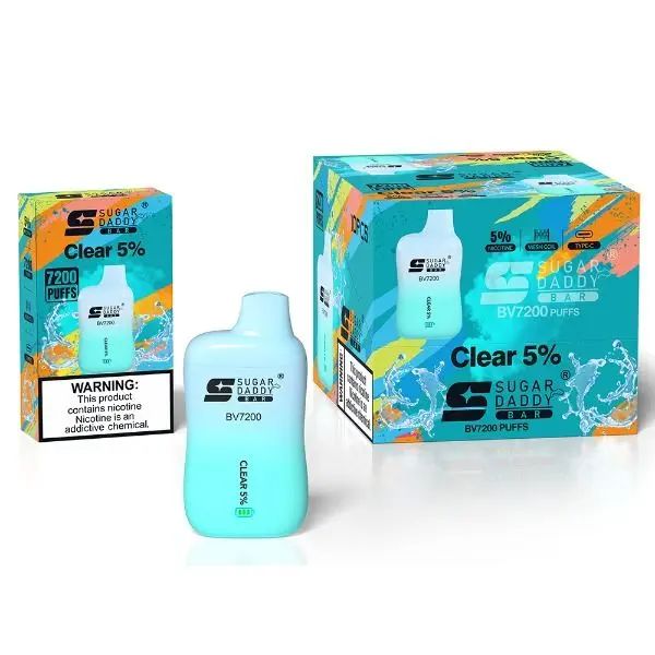 Sugar Daddy Bar BV7200 Disposable - Clear