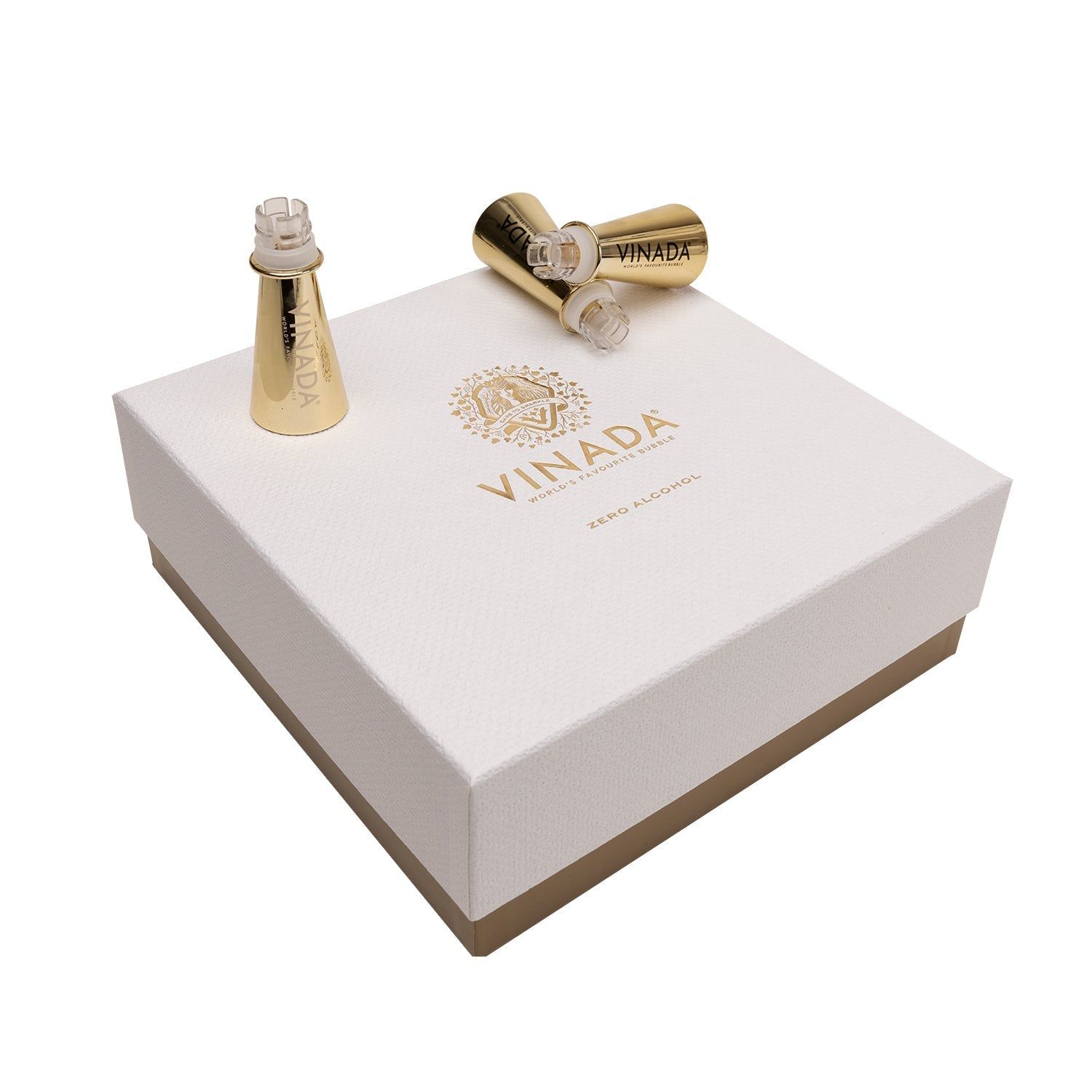 VINADA Mini Non-Alcoholic Wine Bottle (0%) 200 ml, Attribute: Gift Set - Rosé, Chardonnay, Airén Gold