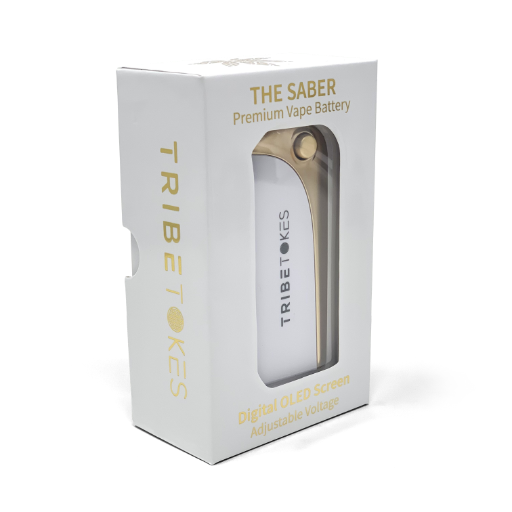 Tribe Tokes Vape Battery, Attribute: Saber - Gold or Silver