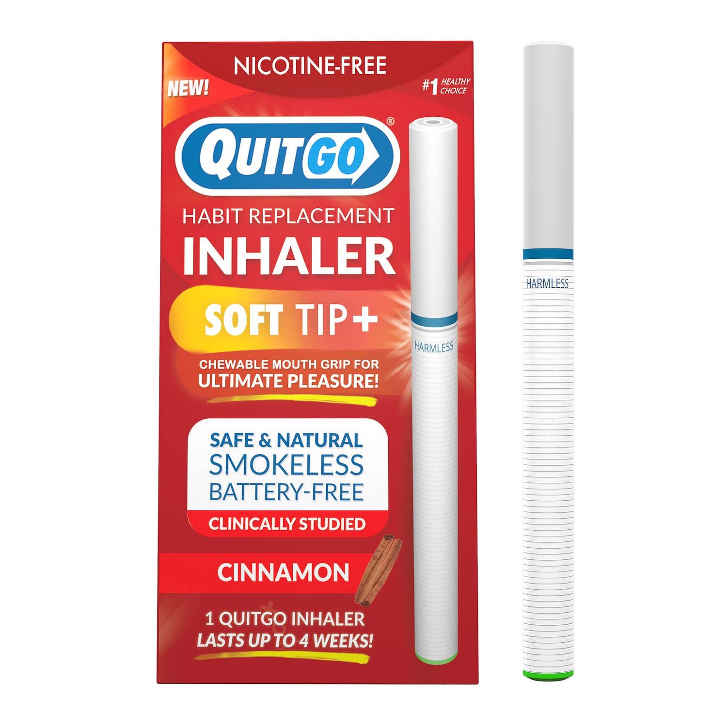 QuitGo Flavored Air Inhaler, Flavor: Cinnamon