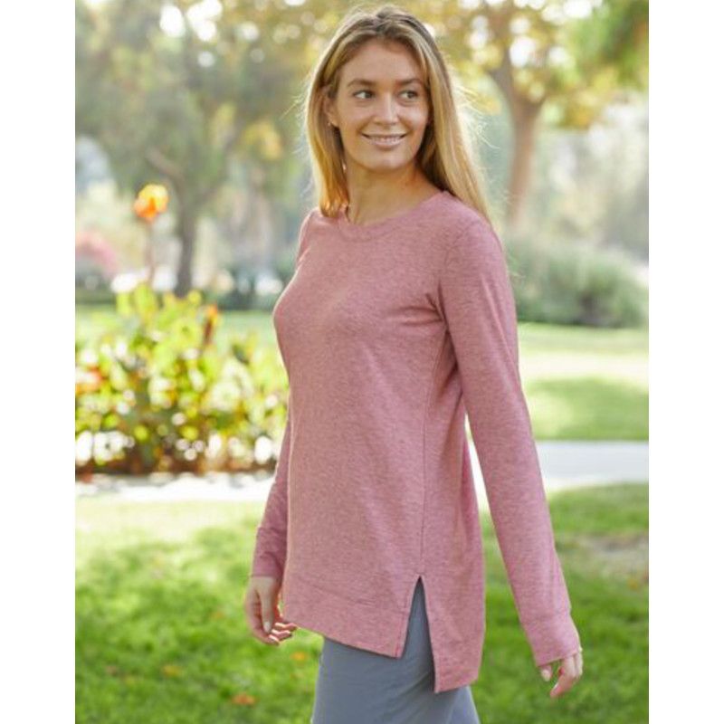 Patagonia W L/S Glorya Side Slit Top Rosehip