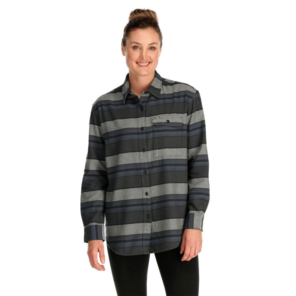 The North Face W Berkeley L/S Shirt Asphalt Stripe