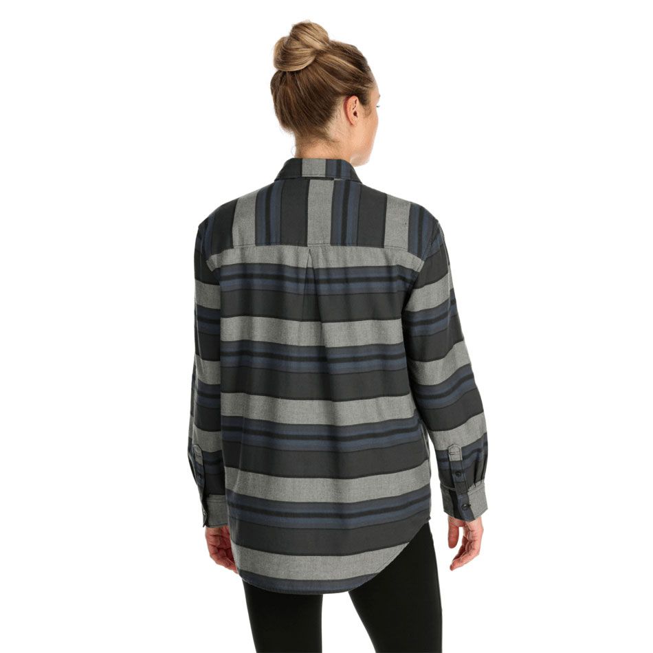 The North Face W Berkeley L/S Shirt Asphalt Stripe