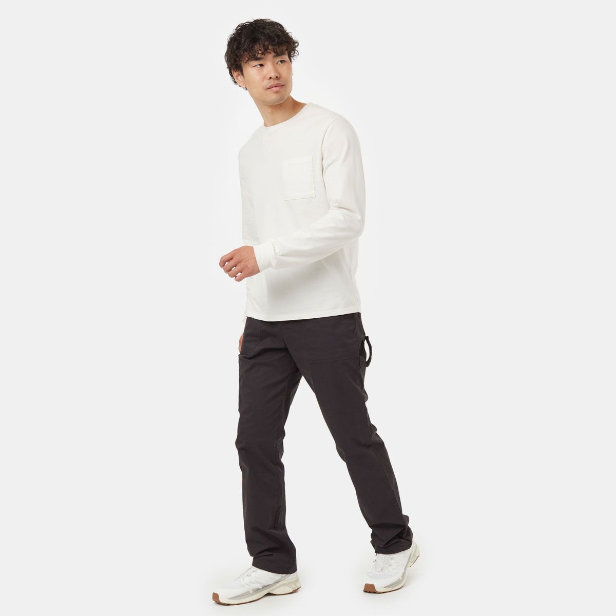 tentree M TWILL STRETCH WORKWEAR PANT - BLACK