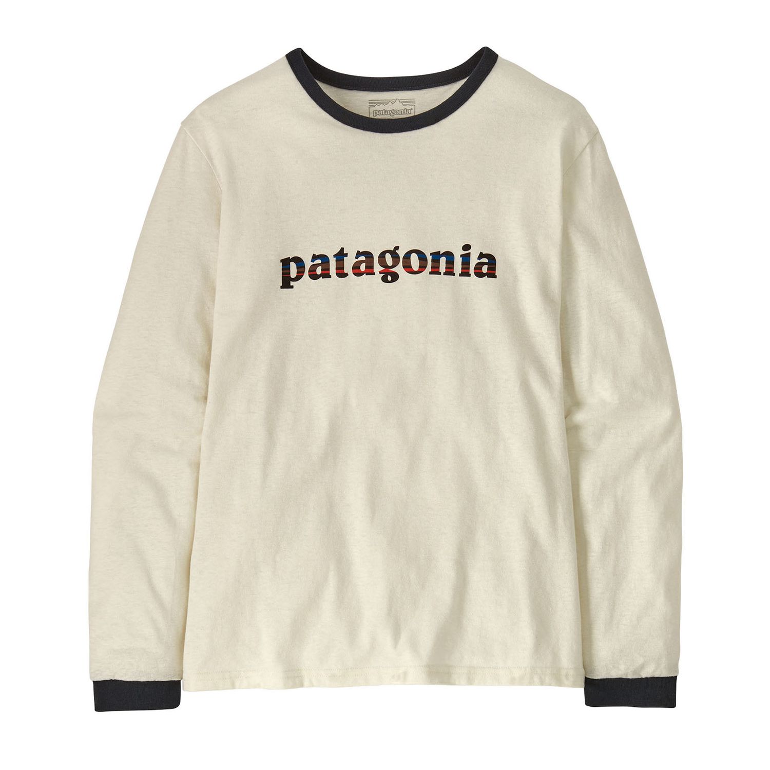 Patagonia W 73 Text Logo Responsibili-Tee Birch White