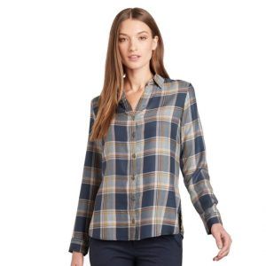 PATAGONIA W's L/S Sun Stretch Shirt Berlin Blue