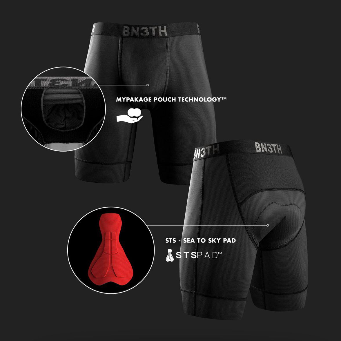 BN3TH North Shore Liner Short - BLACK