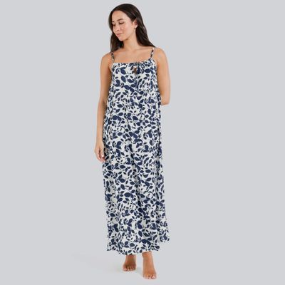 FIG AMALFI MAXI DRESS - HORTICOOL NIGHT FIG AMALFI MAXI DRESS - HORTICOOL NIGHT