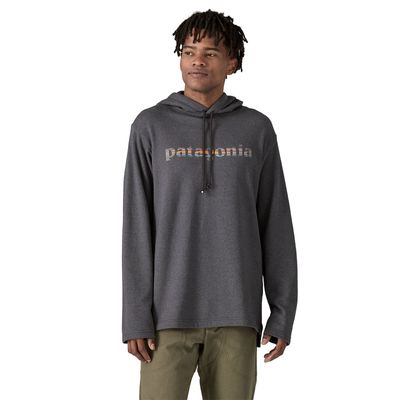 Patagonia M 73 Text Logo Wildrise Hoody Ink Black Patagonia M 73 Text Logo Wildrise Hoody Ink Black