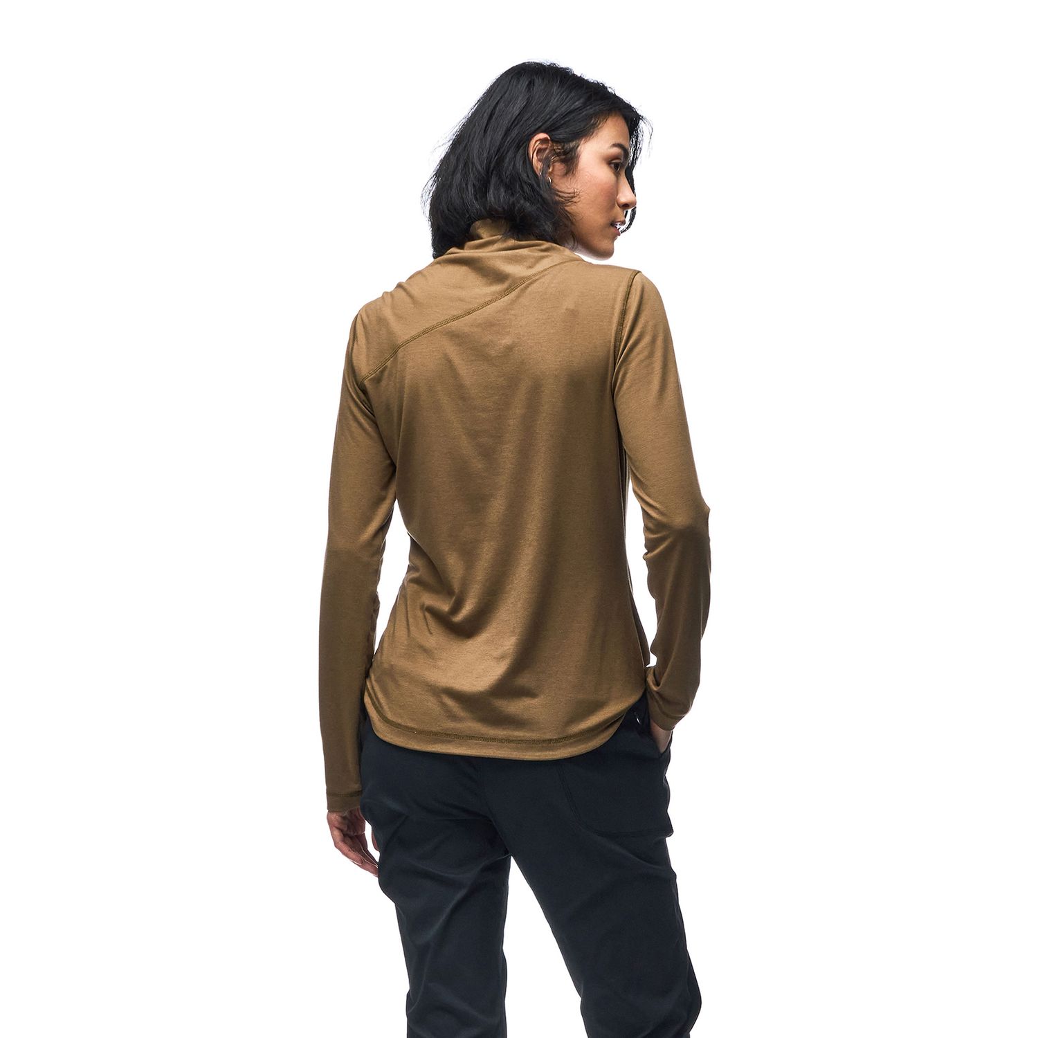 INDYEVA Luz Mock Neck Top Amber