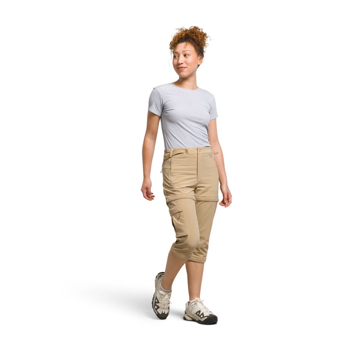 The North Face W Bridgeway Zip-Off Pant Khaki Stone