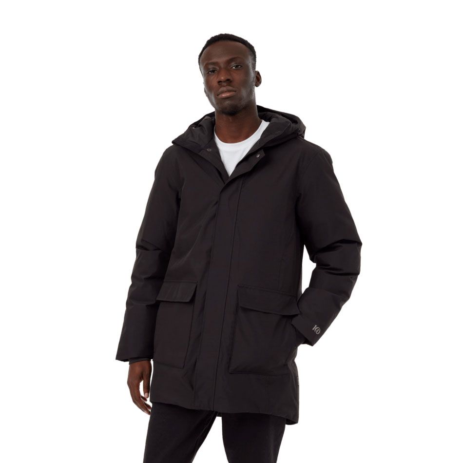 tentree M DAILY PARKA - BLACK