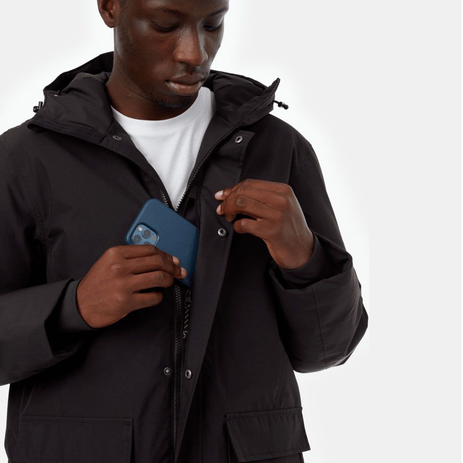 tentree M DAILY PARKA - BLACK