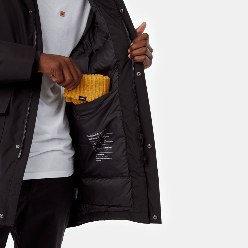 tentree M DAILY PARKA - BLACK