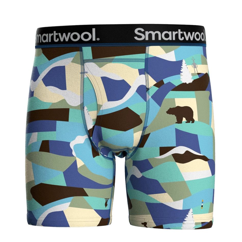 Smartwool M Merino Boxer Breifs - Laguna Roar