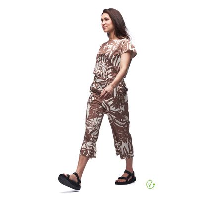 INDYEVA EPESI II WIDE LEG PANT MOUSSE PRINT