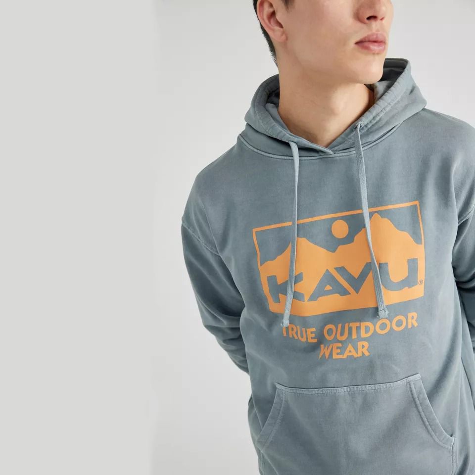 KAVU M KAVU Core Hoodie-Stormy Weather KAVU M KAVU Core Hoodie-Stormy Weather