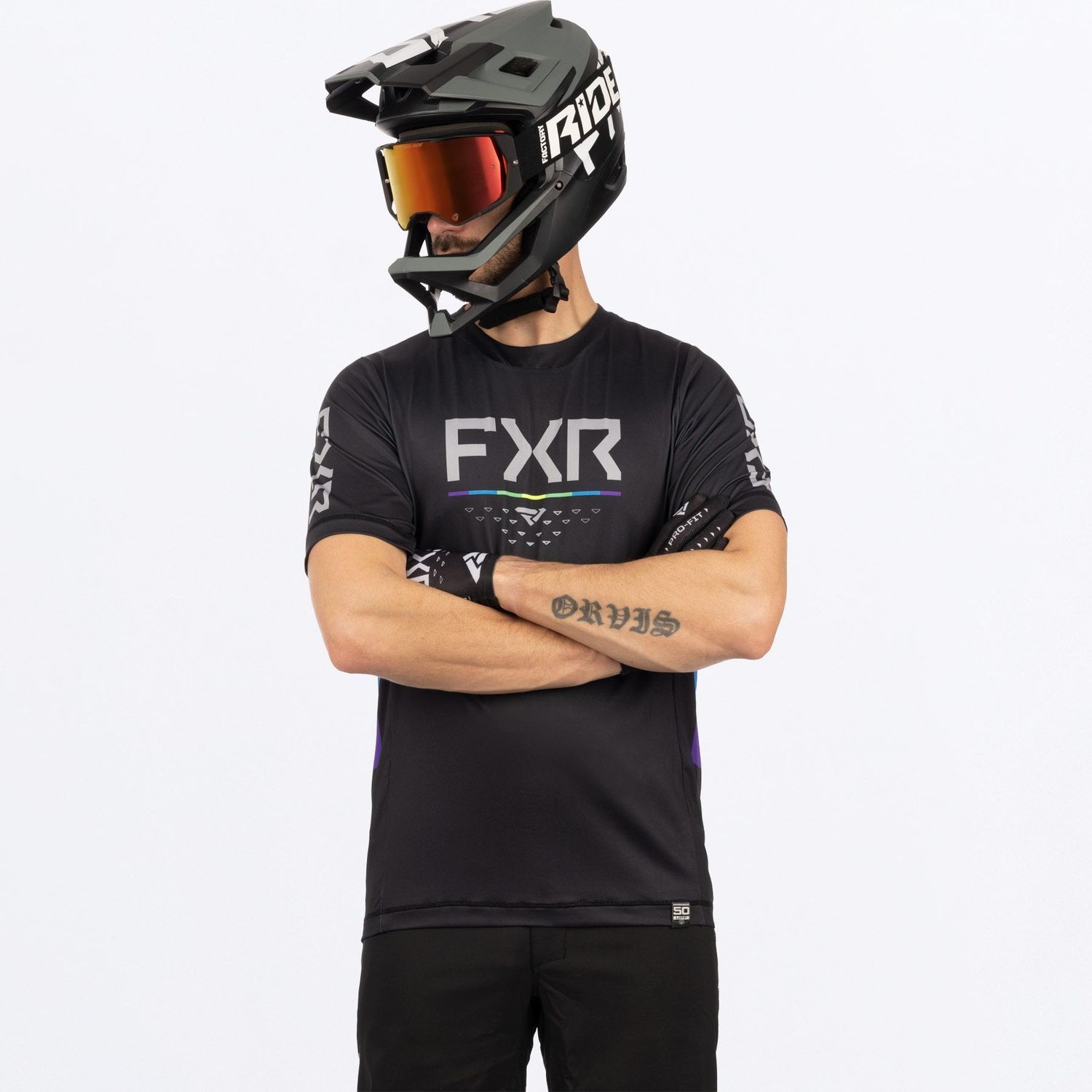 FXR M PROFLEX UPF SS JERSEY - BLACK