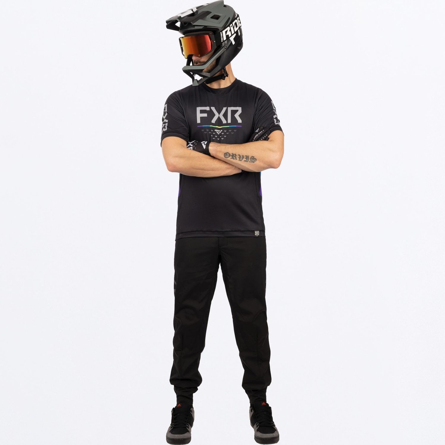 FXR M PROFLEX UPF SS JERSEY - BLACK