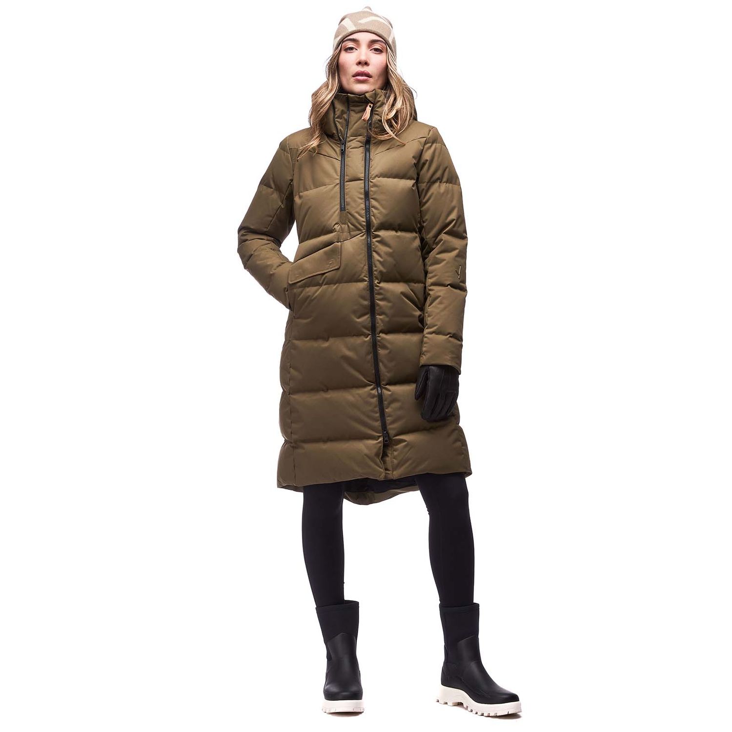INDYEVA Maco Knee Lenth Down Jacket Topaz