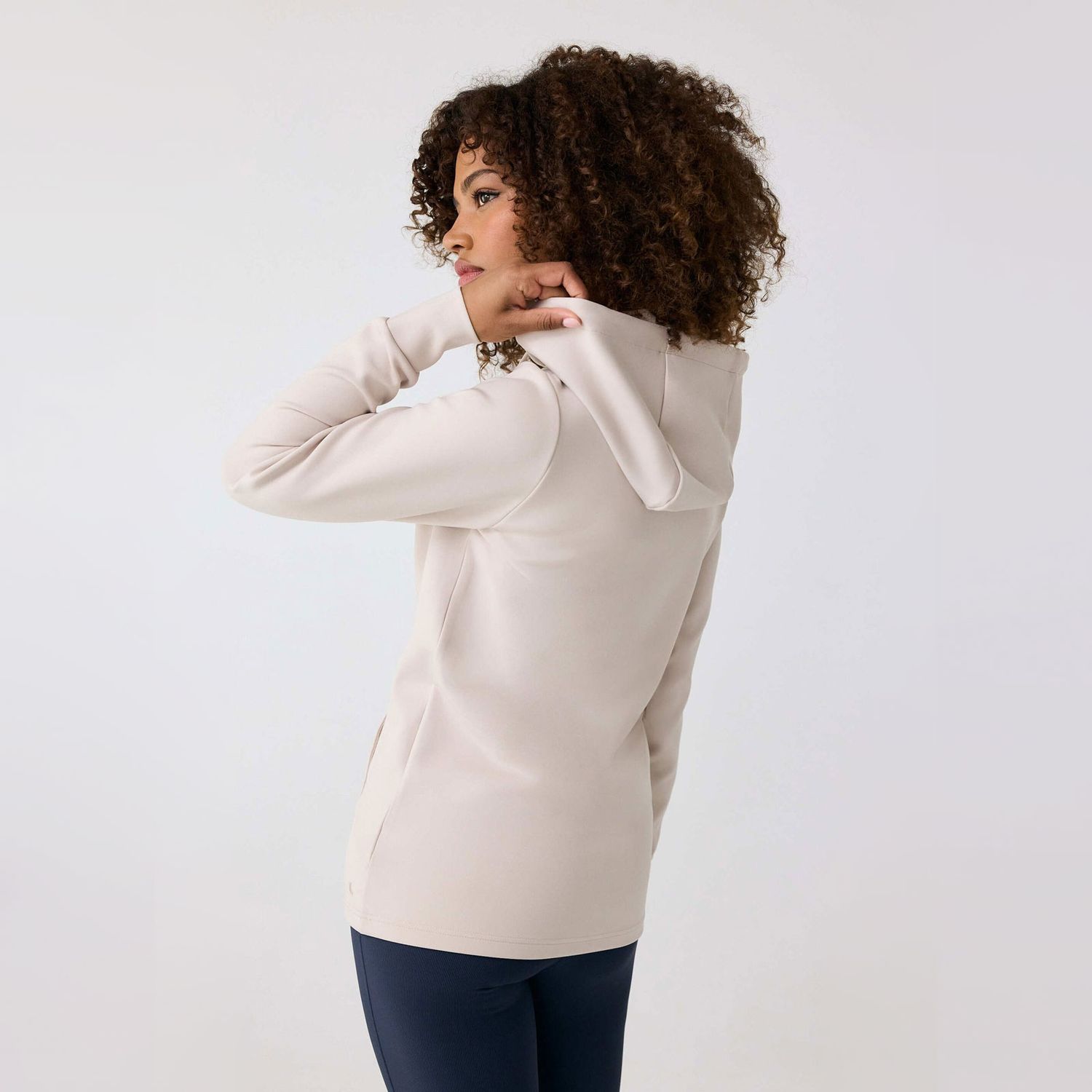 Lole Spacer Long Sleeve Tunic Hoodie Abalone