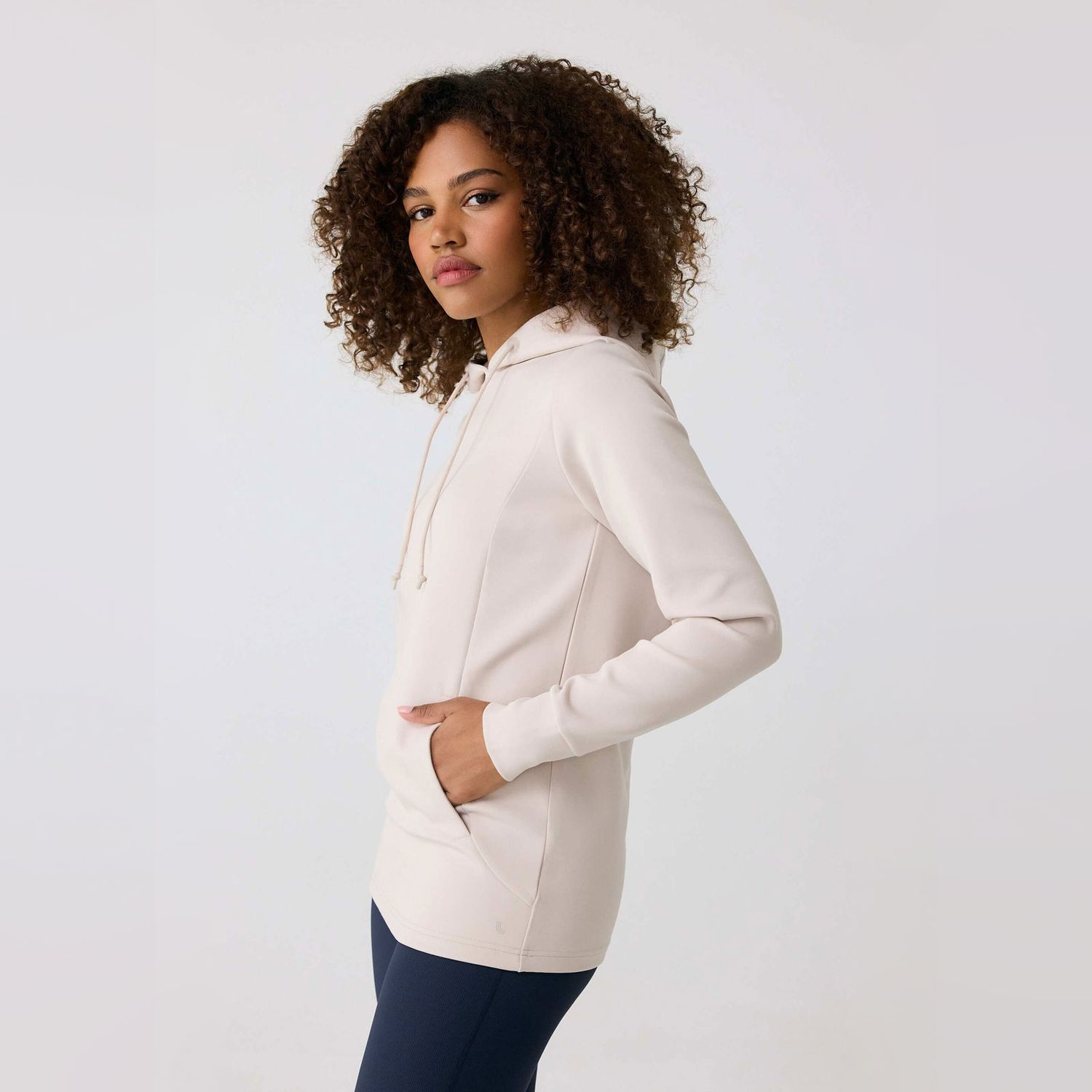 Lole Spacer Long Sleeve Tunic Hoodie Abalone