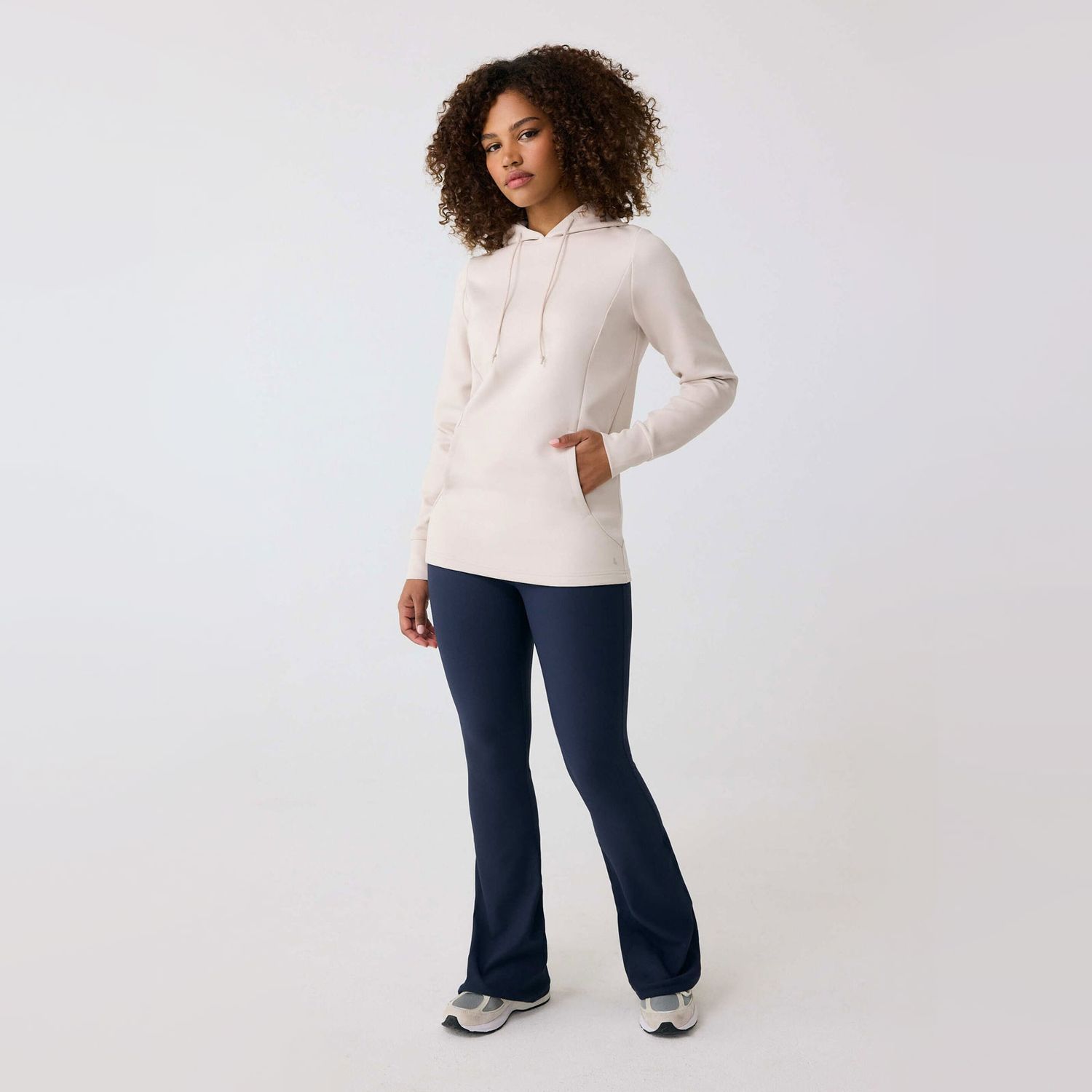 Lole Spacer Long Sleeve Tunic Hoodie Abalone