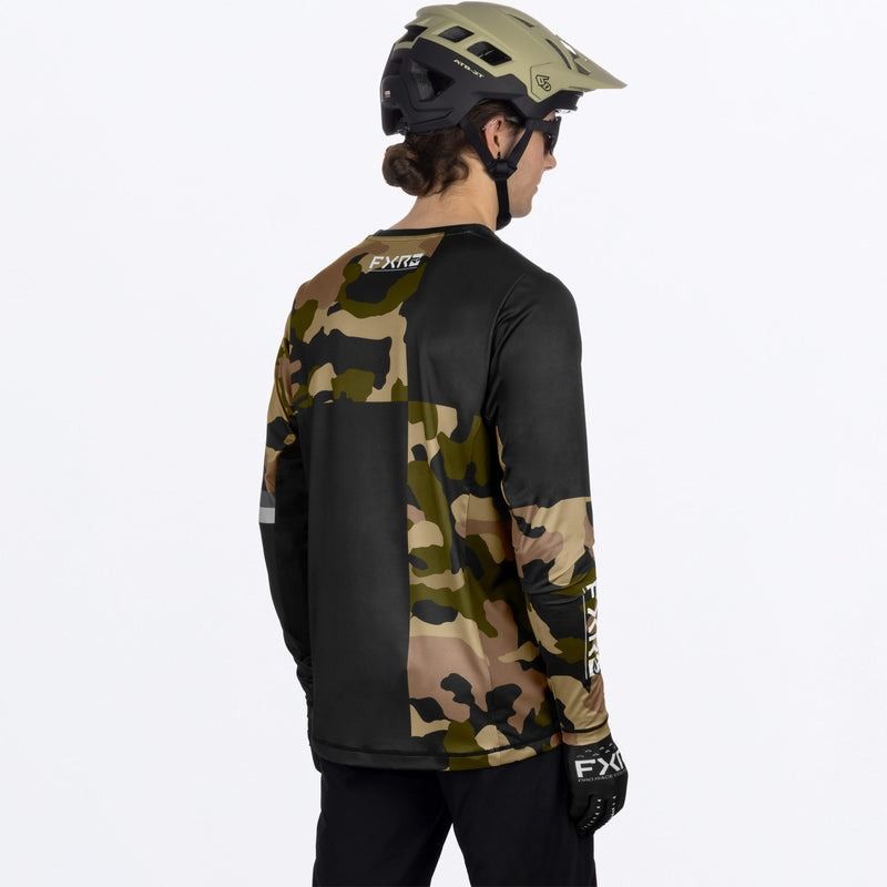 FXR M PROFLEX UPF LS JERSEY - BLACK CAMO