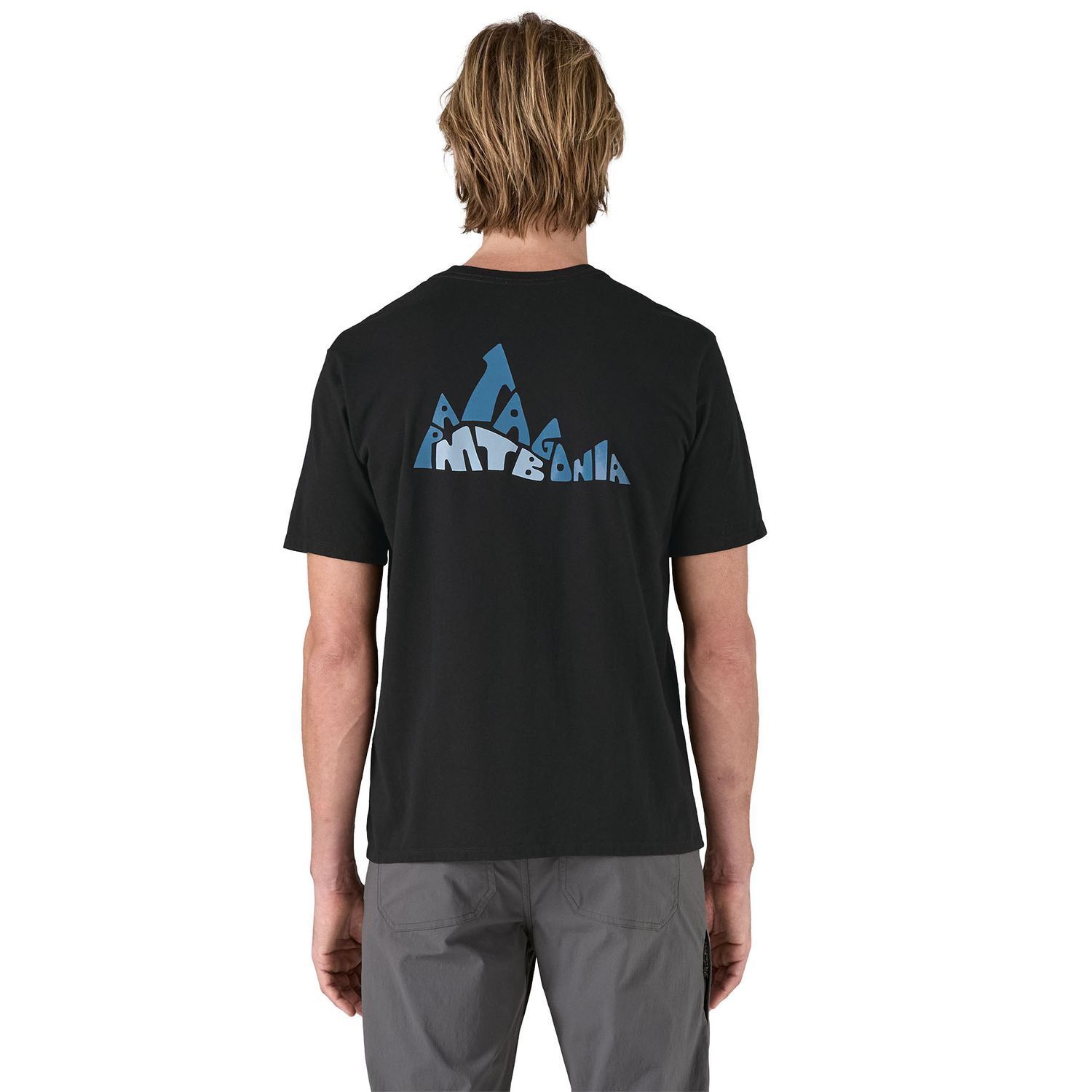 Patagonia M Berm Logo Responsibili-Tee Black