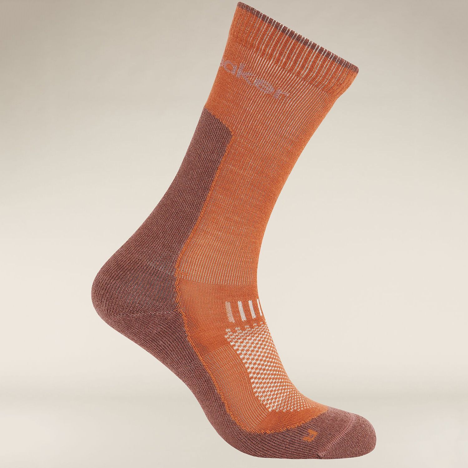 Icebreaker M Merino Hike+ Light Crew Dusty Clay/Carob