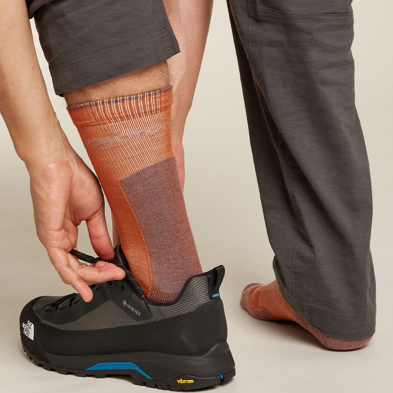 Icebreaker M Merino Hike+ Light Crew Dusty Clay/Carob