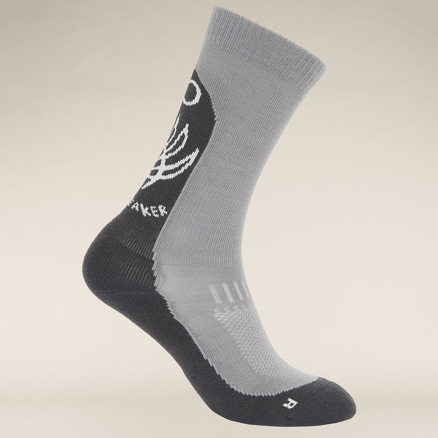 Icebreaker W Merino Hike+ Light Crew Fresh Fern Alloy/Obsidian