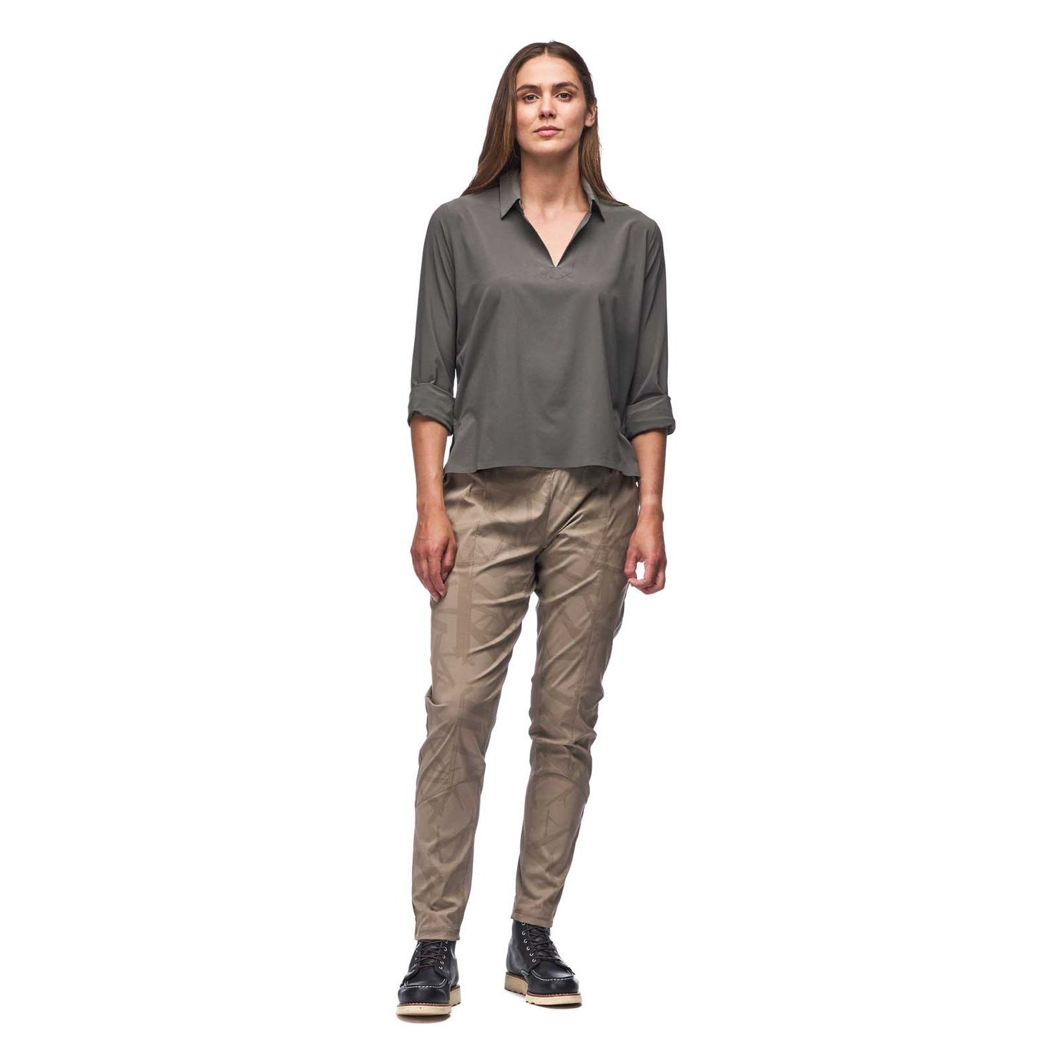 INDYEVA Matkailu HV II Slim Pant Driftwood Print