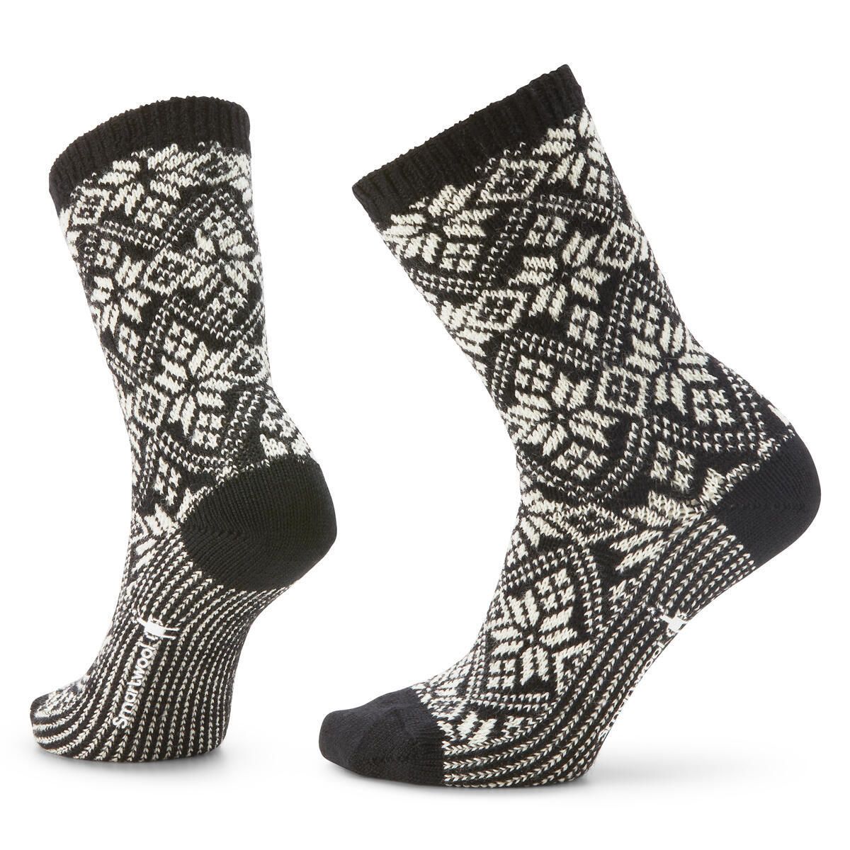 Smartwool Traditional Snowflake Crew Socks Black