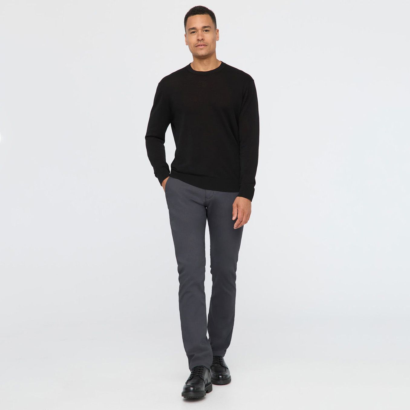 DUER M NuStretch Relaxed Taper Trouser Charcoal