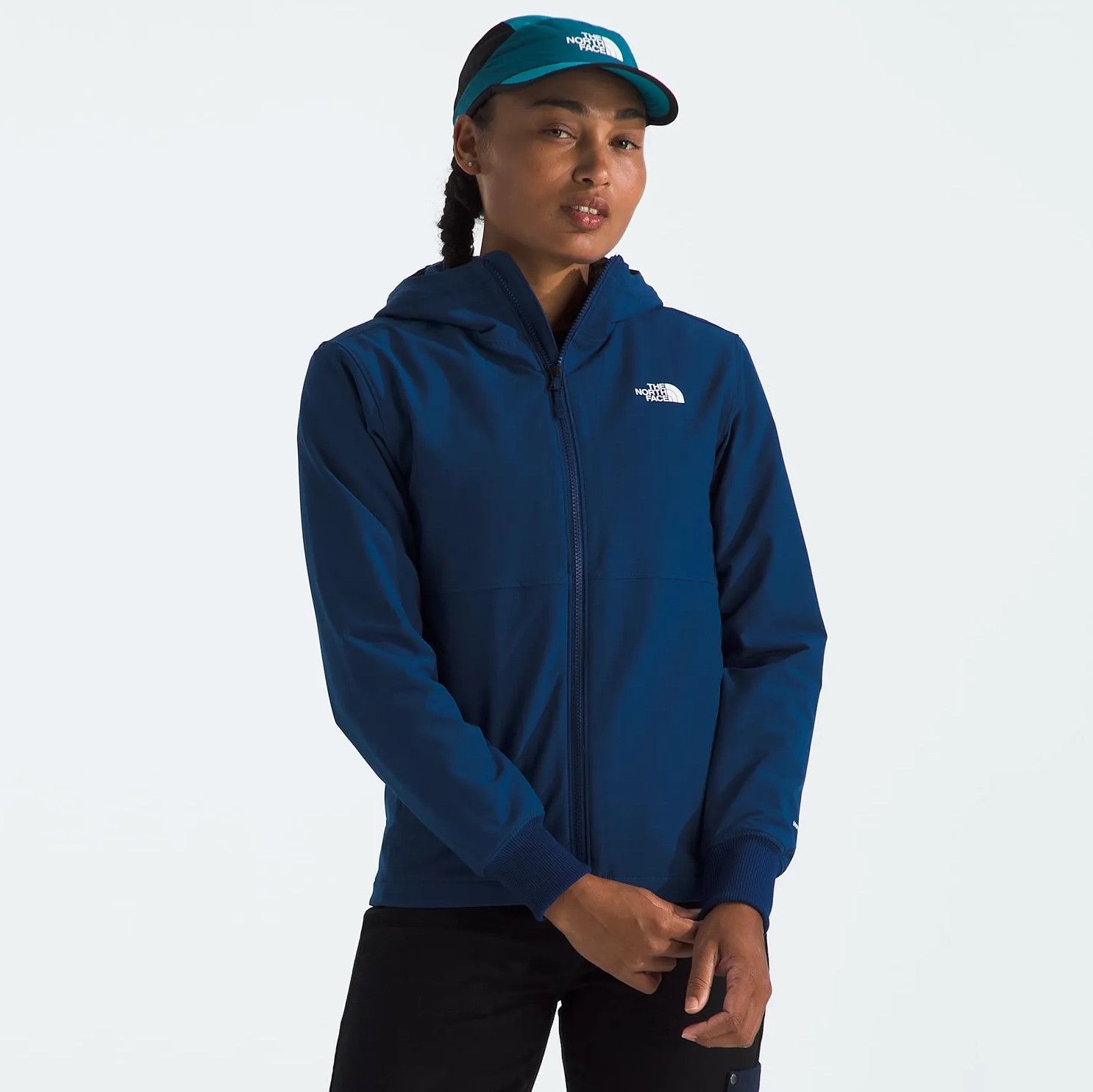TNF W Shelbe Raschel Hoodie Estate Blue