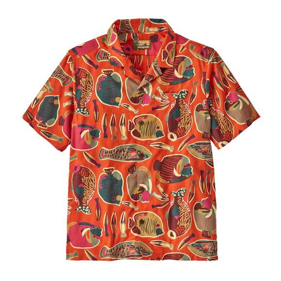 Patagonia M Tidal Threads Camp Shirt Wrasse: Pollinator