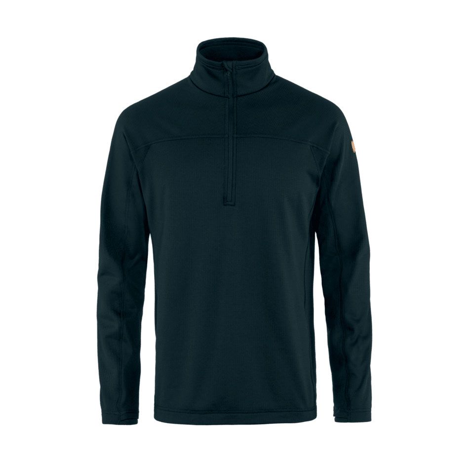 Fjallraven M Abisko Lite Fleece Half Zip - Dark Navy