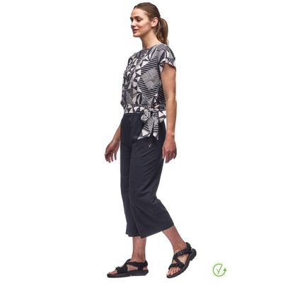 Indyeva Epesi II Loose Fit Wide Leg Crop Black