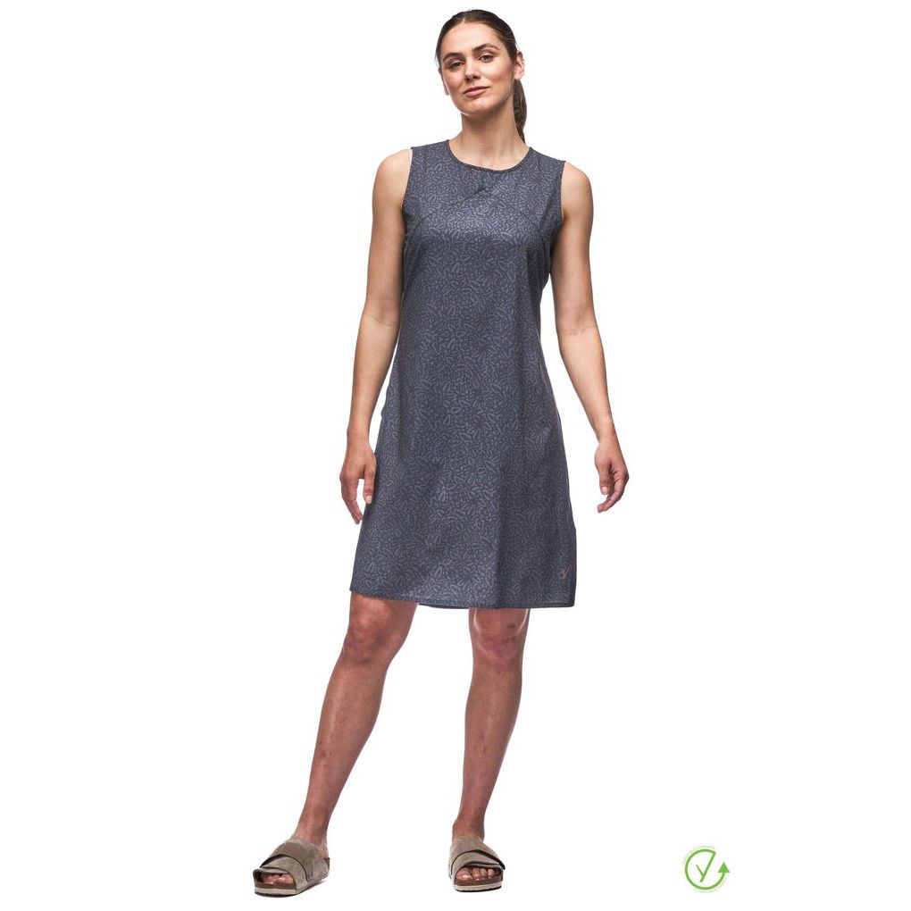 Indyeva Lieve Knee Length Dress Thyme Foliage