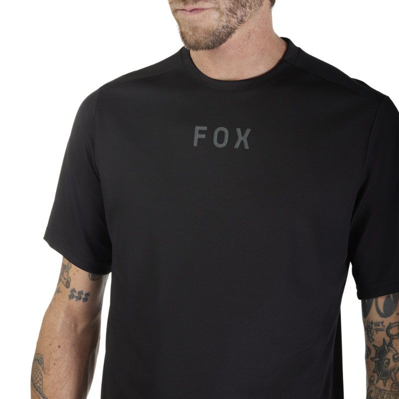 FOX RANGER SS JERSEY WORDMARK Black