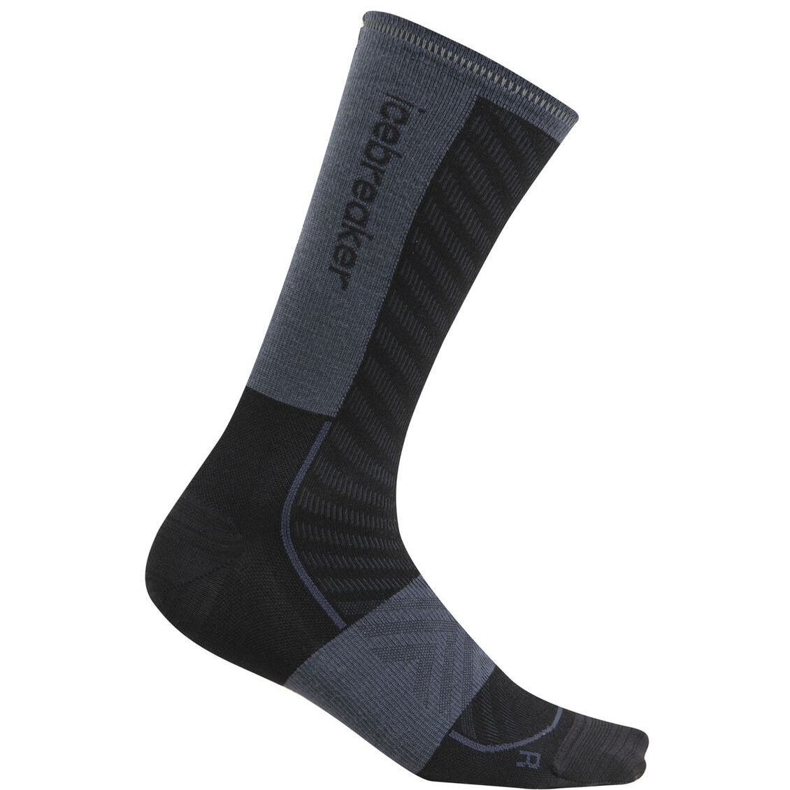 Icebreaker M Merino Blend Run+ Ultralight Crew Black/Graphite