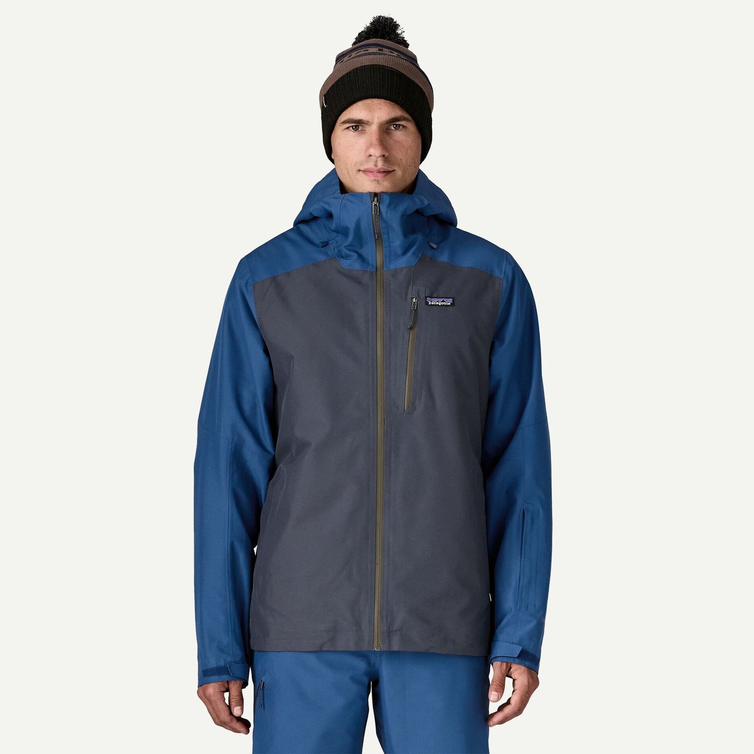 Patagonia M Insulated Powder Town Jacket Smolder Blue /Clement Blue
