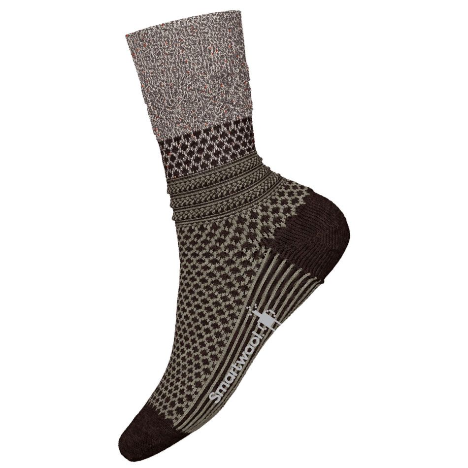 Smartwool Everyday Cozy Popcorn Cable Crew Taupe/ Natural