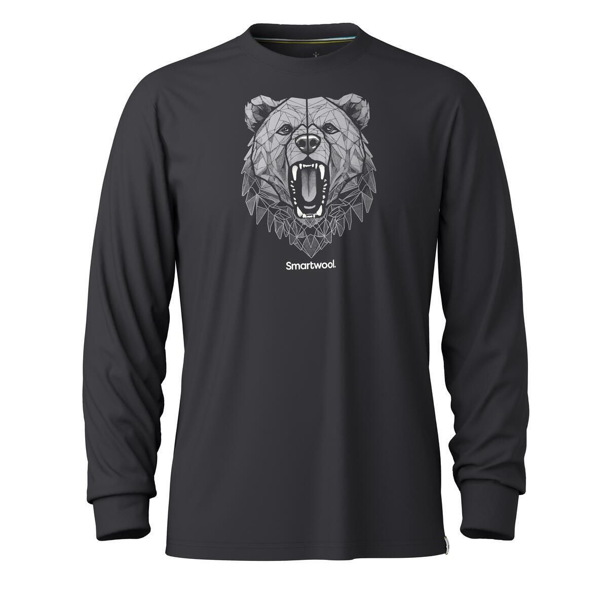 Smartwool Geo Bear Long Sleeve Graphic Tee Black