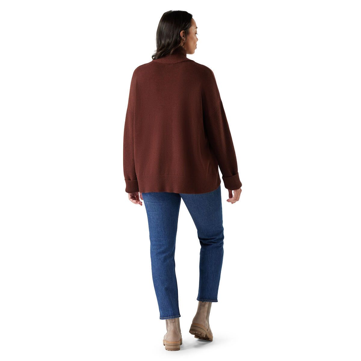 Smartwool W Edgewood Cowl Sweater Pecan